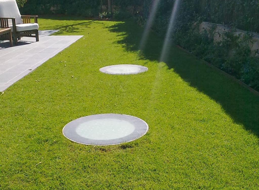 lucernari tubolari calpestabili giardino